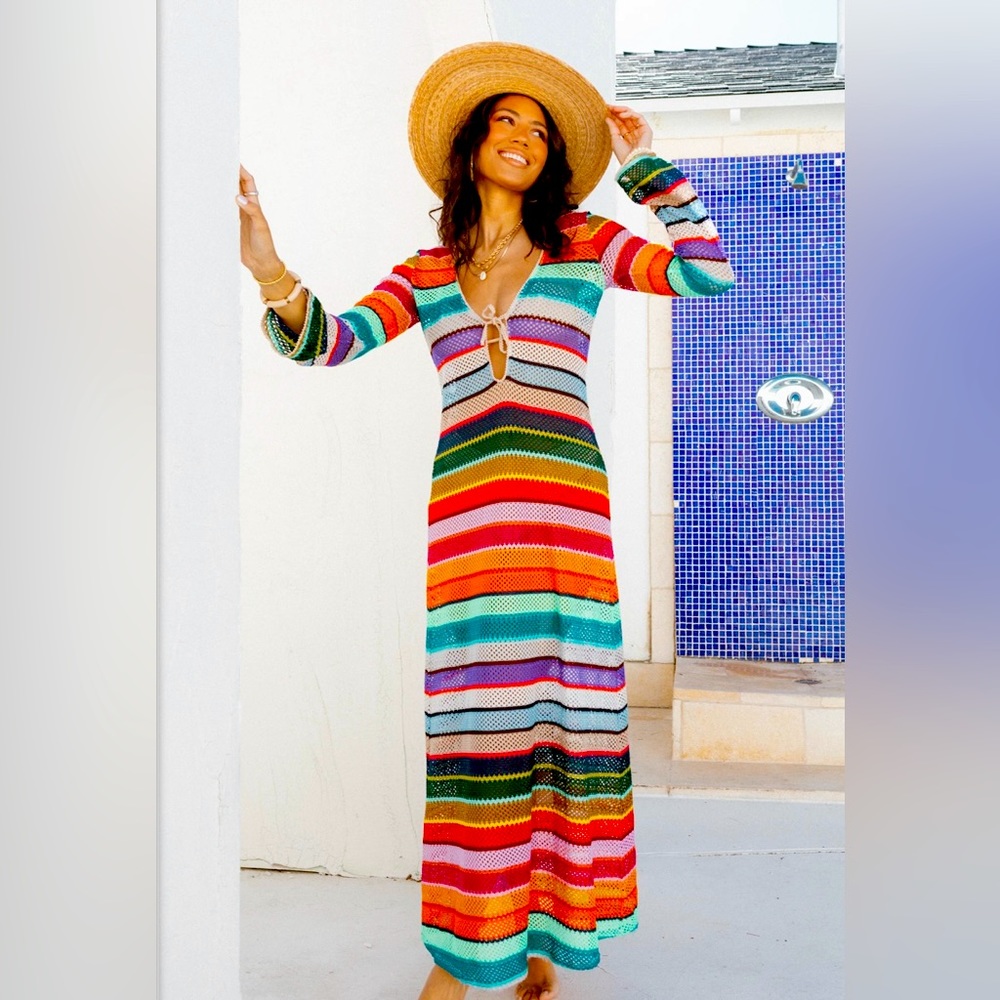 Show Me Your Mumu Crochet Vacay Coverup